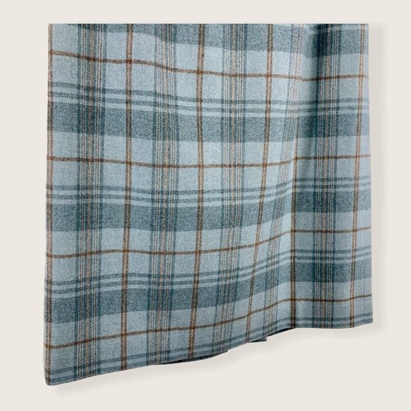 Pendleton Blue Plaid Wool Blazer Midi Length Skirt Set Small - Picture 6 of 16